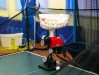 Робот-тренажер обучает воспитанников озерской спортшколы настольному теннису
