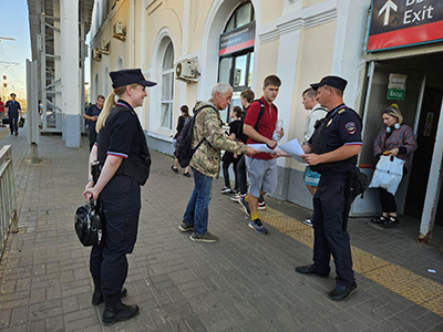 На станции Голутвин в Коломне прошел профилактический рейд