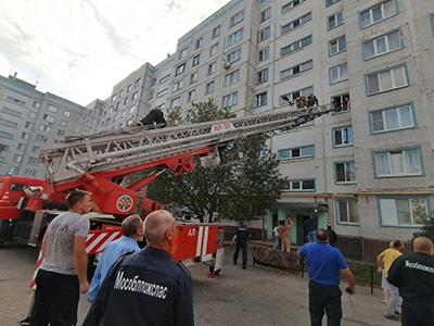 Пятерых детей эвакуировали при пожаре в Луховицах