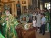В день прибытия мощей святого Александра Невского в Шкинь литургию впервые возглавил новый митрополит Павел
